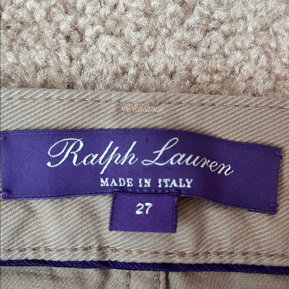 Ralph Lauren Purple Label Collection 208 Gold Metallic Boot Cut Denim Jeans - Picture 6 of 12